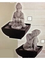 Kaemingk Small Buddha fountain 13x13x18cm 2 designs