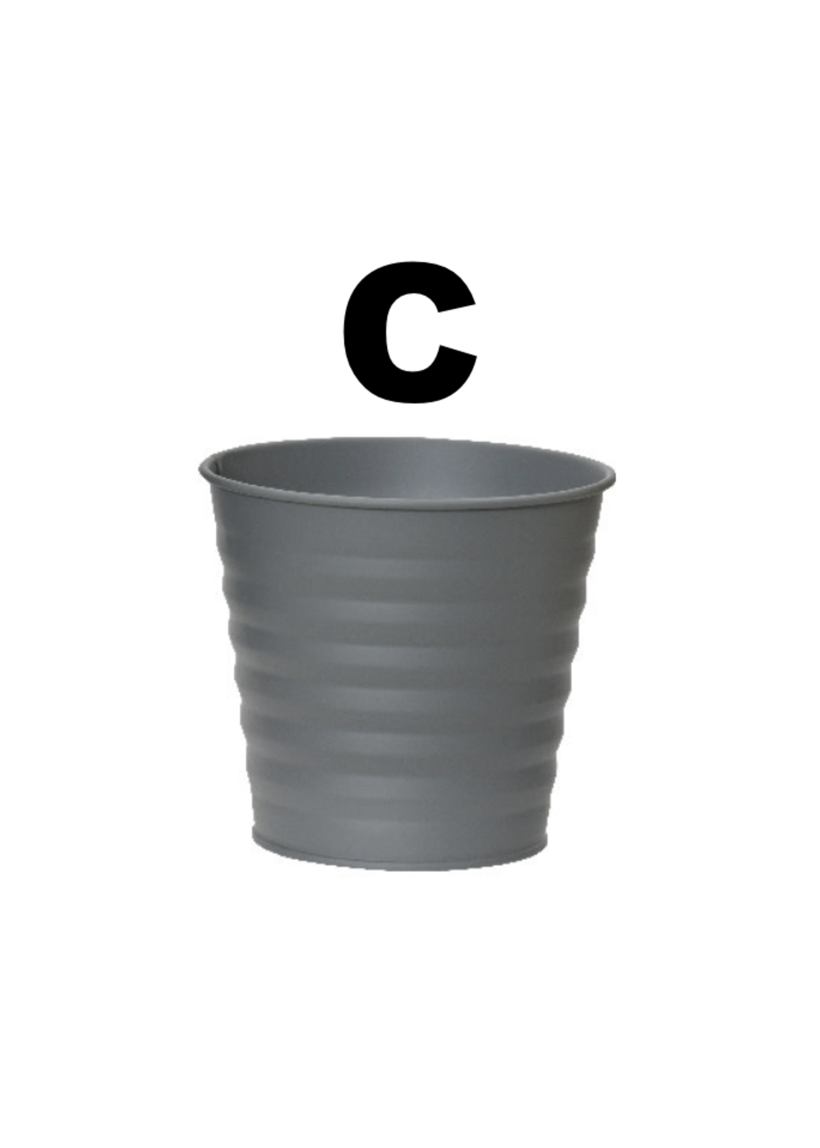 Decoris Coloured Zinc Planters 16 x 14cm