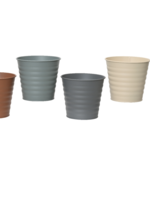 Decoris Coloured Zinc Planters 16 x 14cm