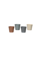 Decoris Coloured Zinc Planters 16 x 14cm