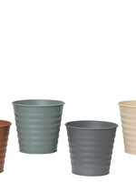 Decoris Coloured Zinc Planters 11 x 10cm