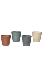 Decoris Coloured Zinc Planters 11 x 10cm