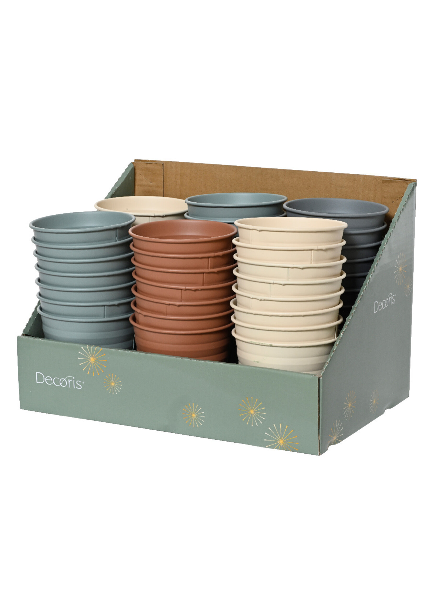 Decoris Coloured Zinc Planters 11 x 10cm