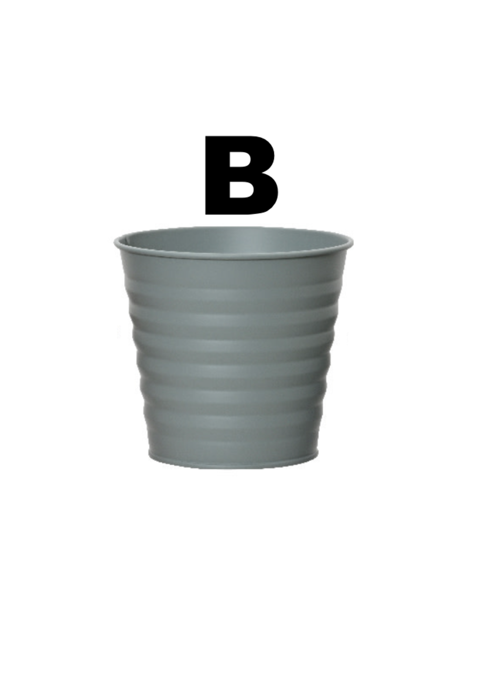 Decoris Coloured Zinc Planters 11 x 10cm