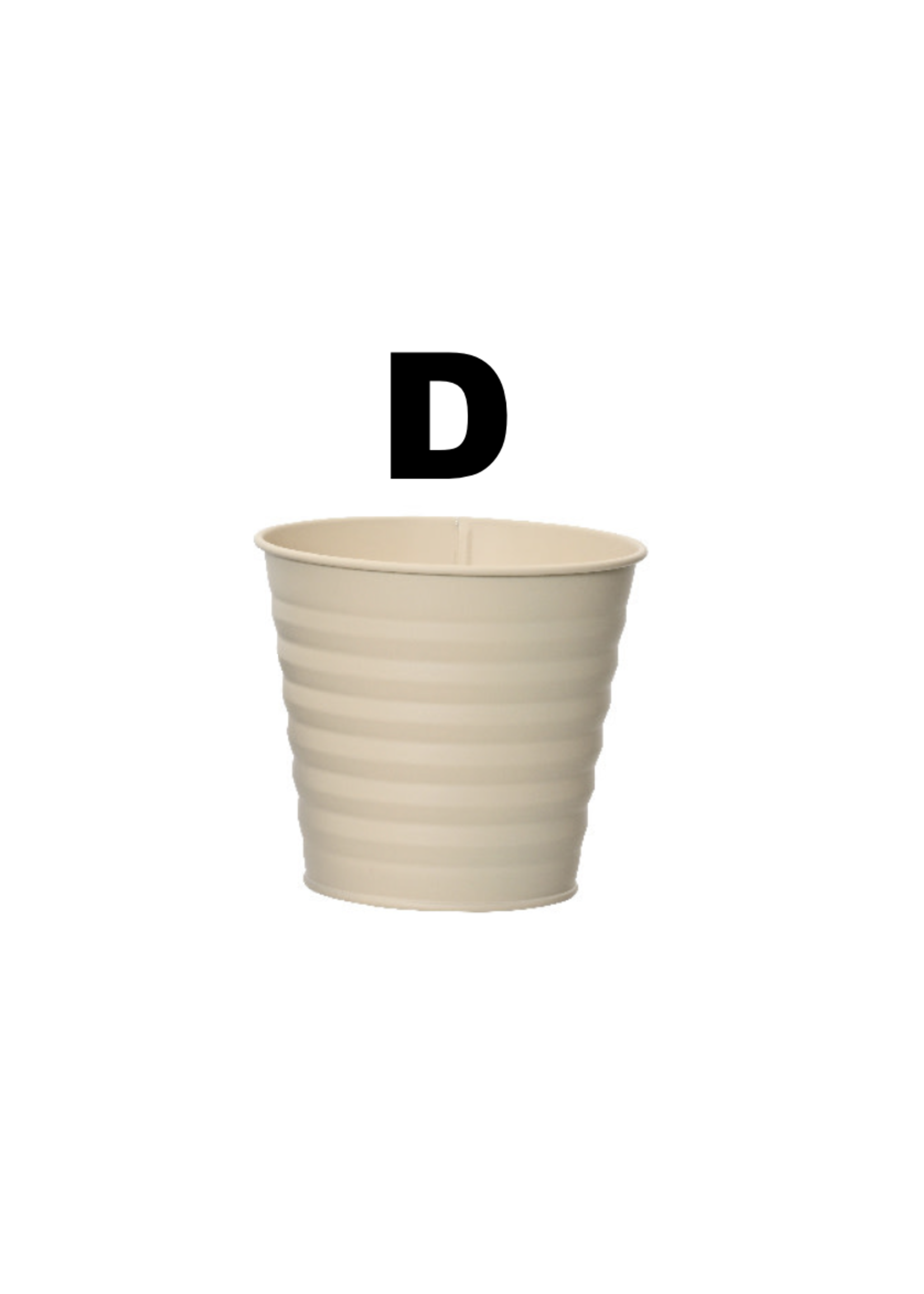 Decoris Coloured Zinc Planters 11 x 10cm
