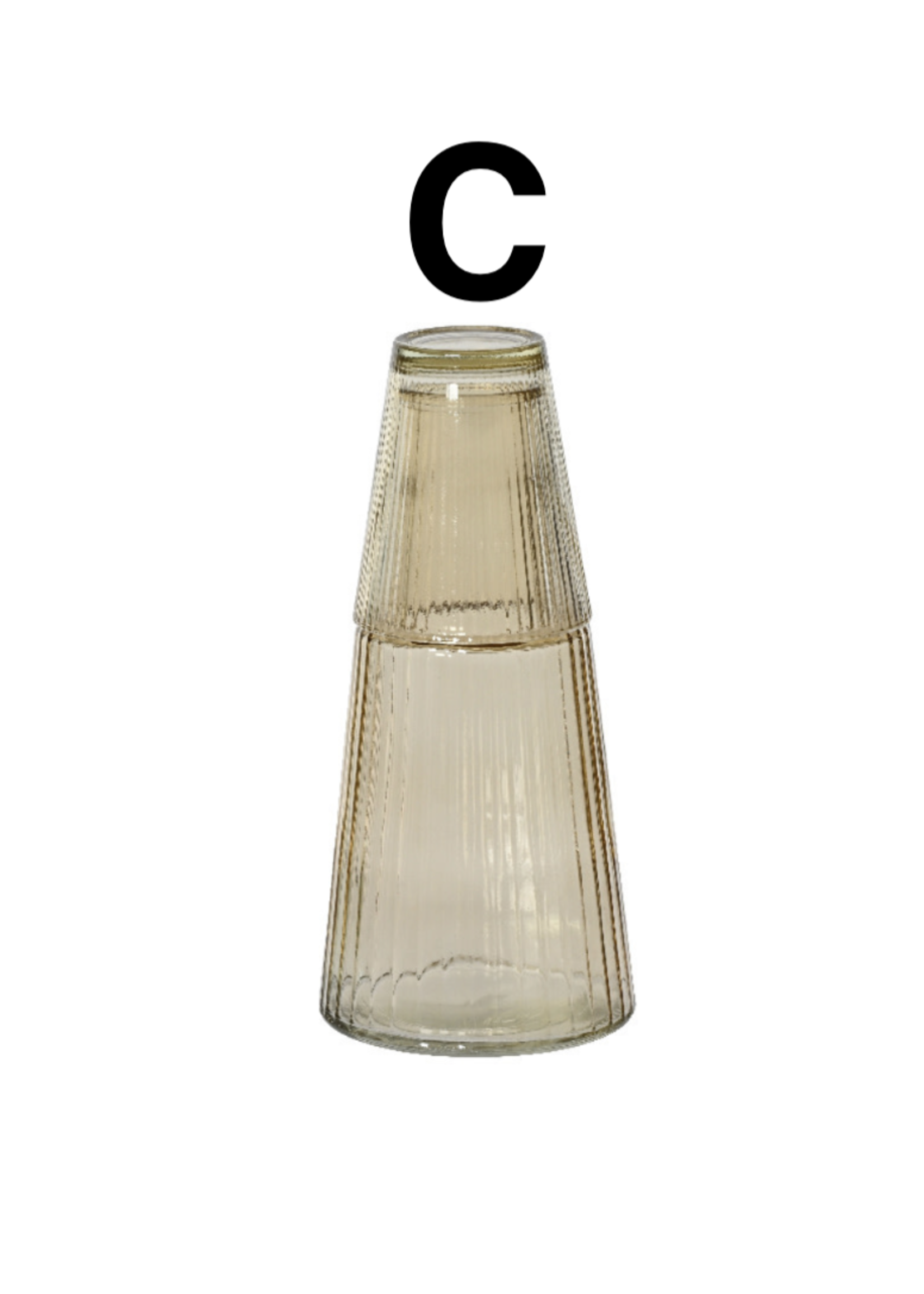 Decoris Ribbed Carafe