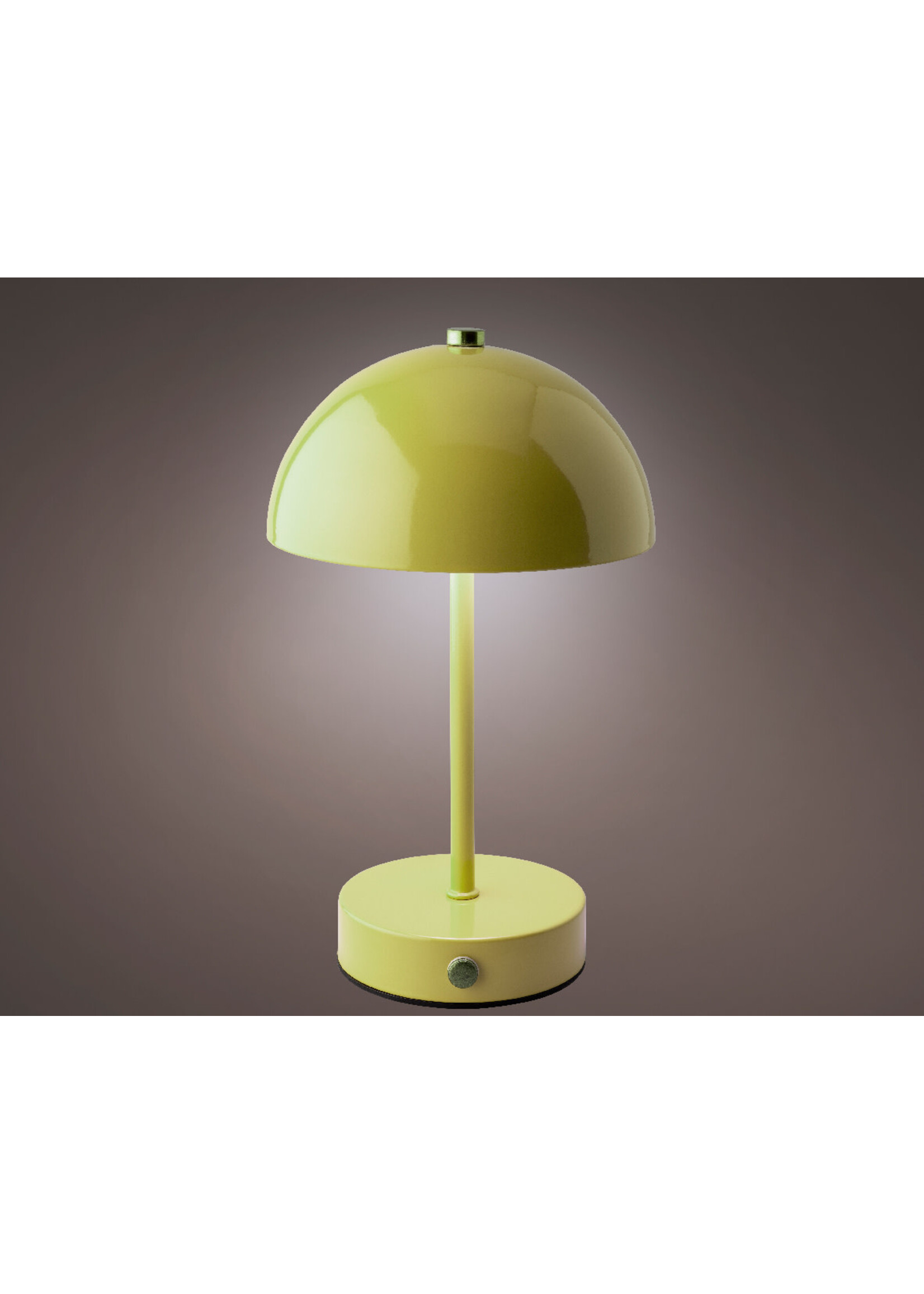 Lumineo Rechargeable Green Metal Table Lamp -  Indoor