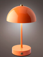 Lumineo Rechargeable Orange Metal Table Lamp - Indoor
