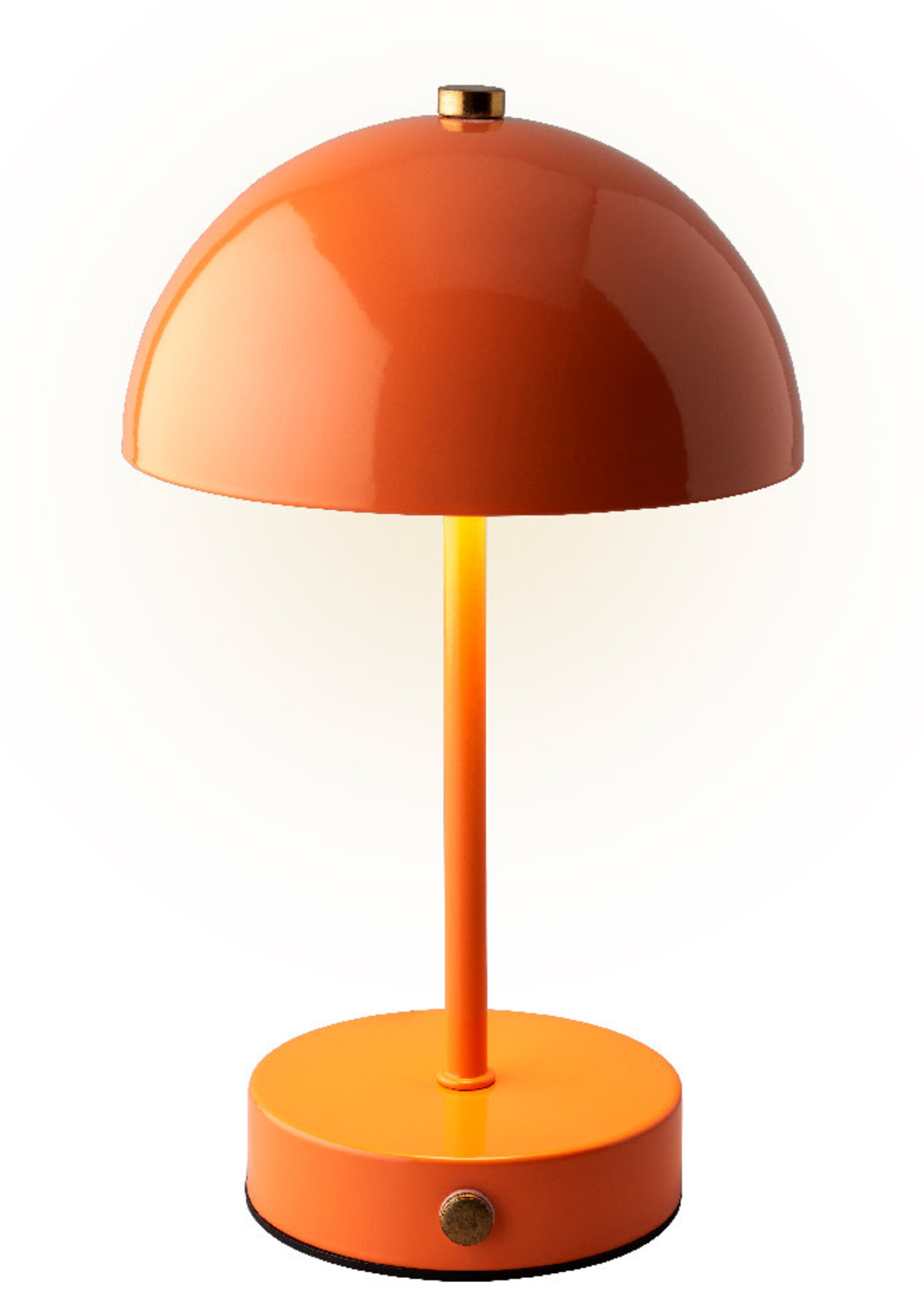 Lumineo Rechargeable Orange Metal Table Lamp - Indoor