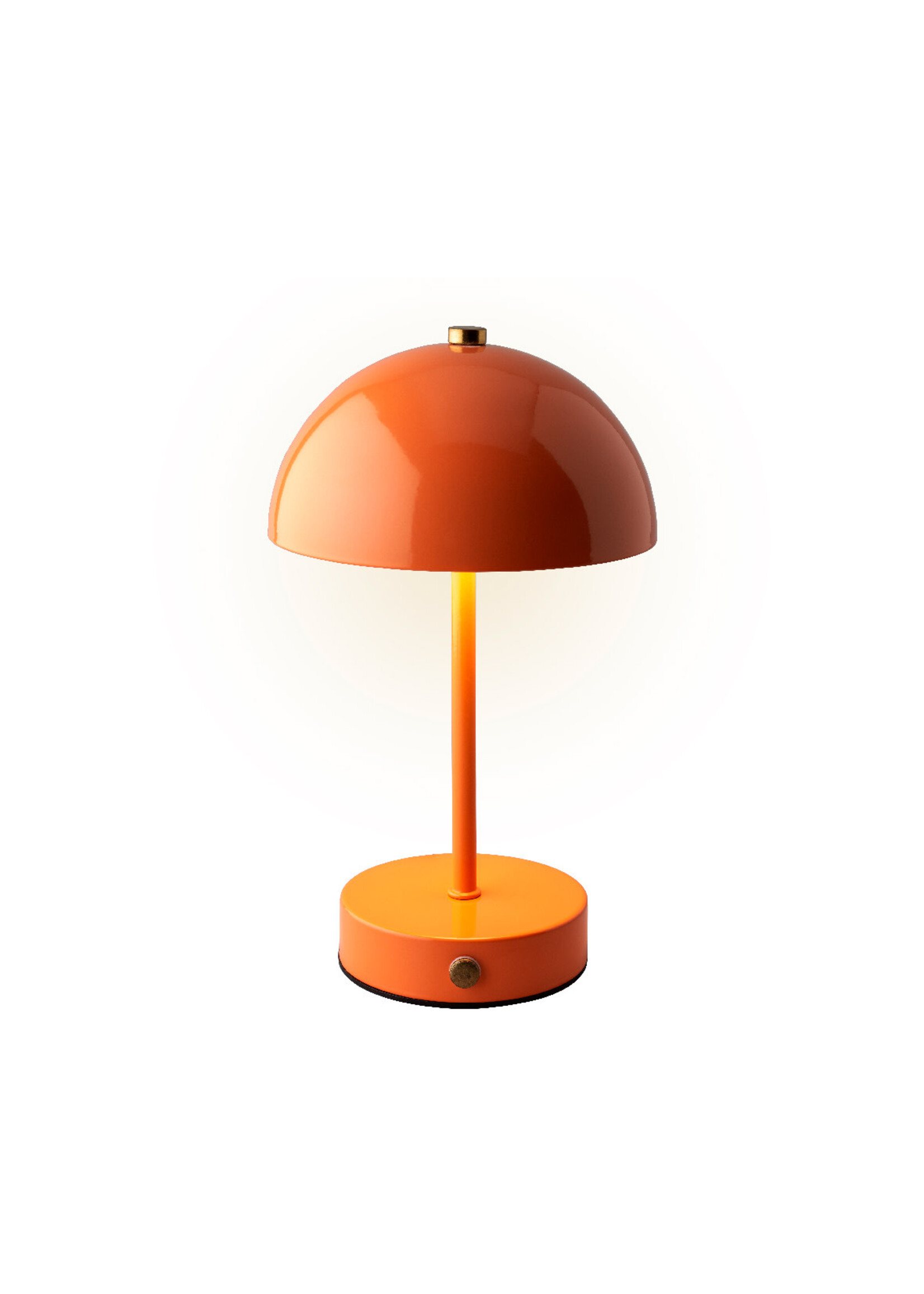 Lumineo Rechargeable Orange Metal Table Lamp - Indoor