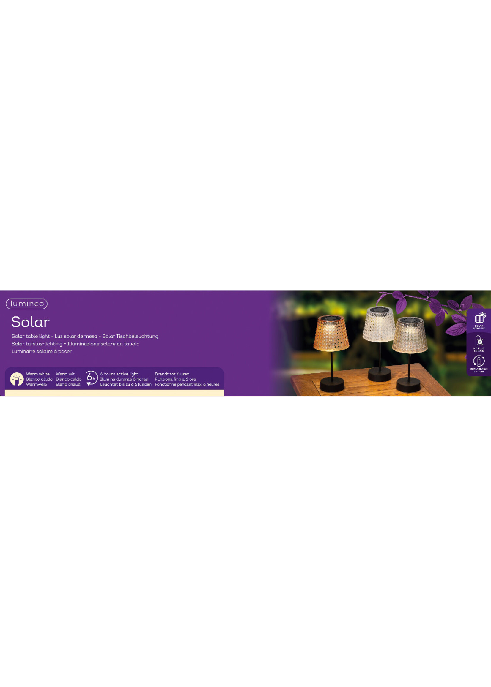 Lumineo Solar Table lamp