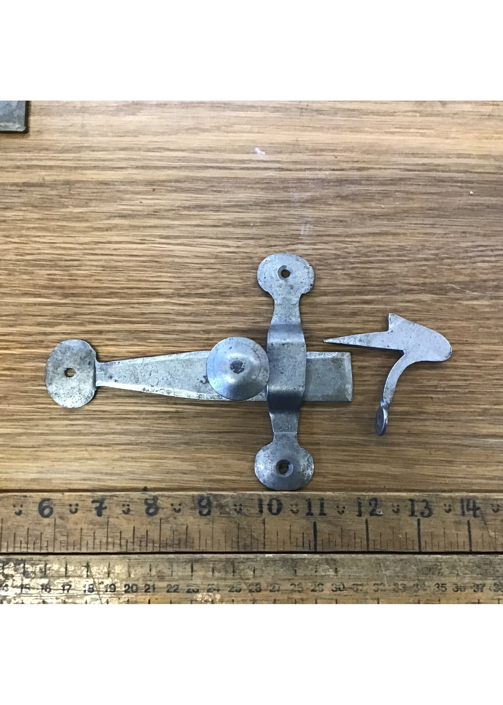 Cottingham Collection Gate latch hand forged in cast iron round handle