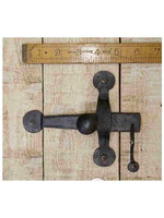 Cottingham Collection Door Latch Hand forged 6” Black Waxed