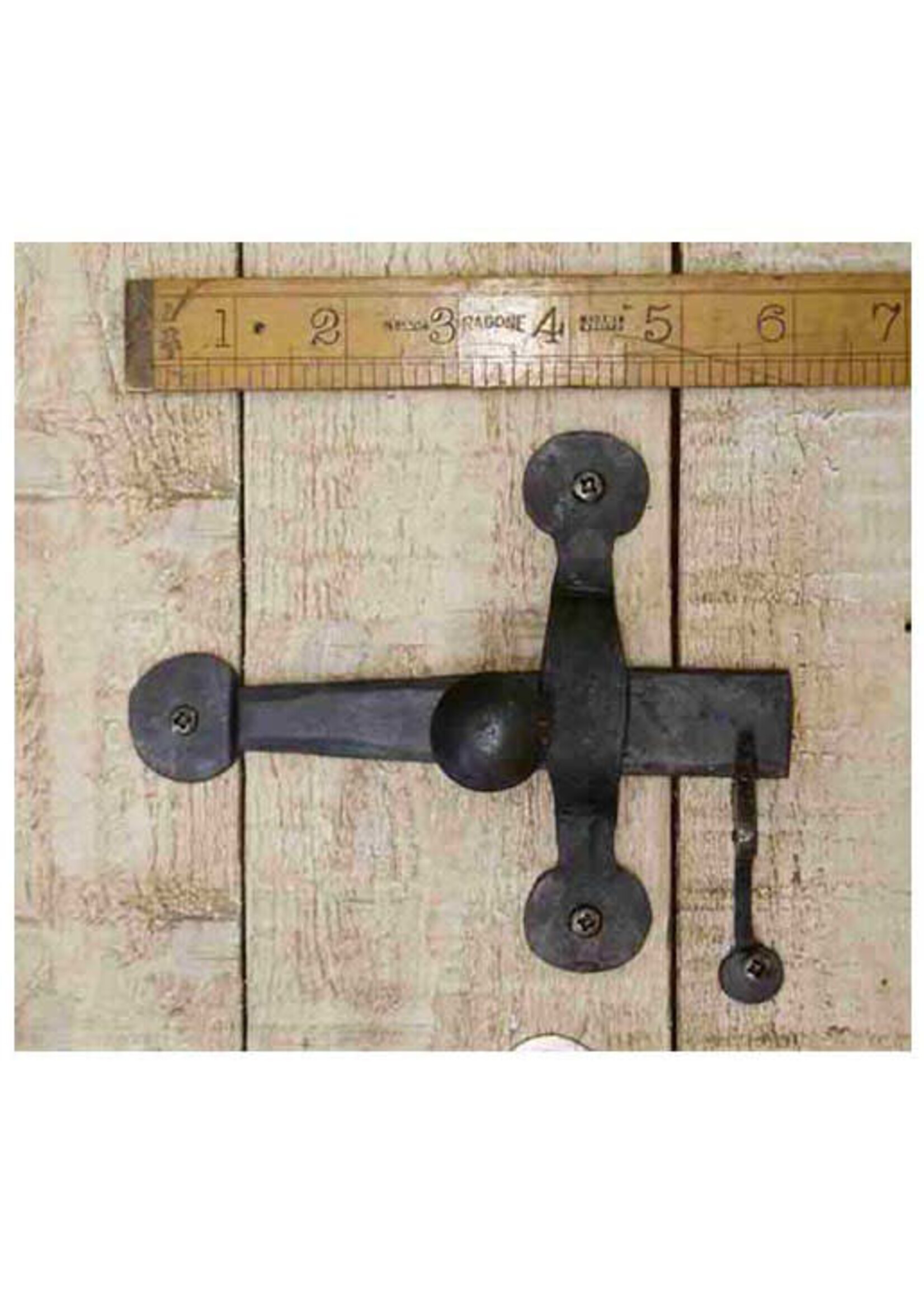 Cottingham Collection Door Latch Hand forged 6” Black Waxed