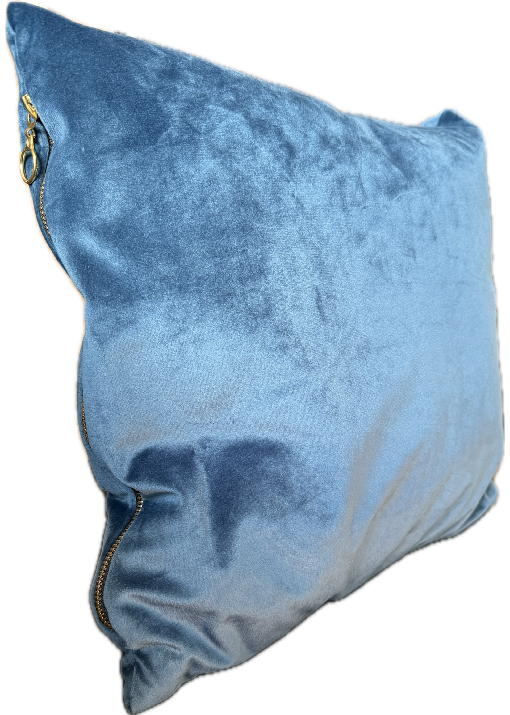 Blue Velvet style Cushion 40x40cm (16"x16")