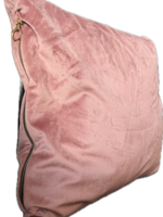 Dusky Pink velvet feel cushion 40x40cm (16"x16")