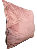 Dusky Pink velvet feel cushion 40x40cm (16"x16")