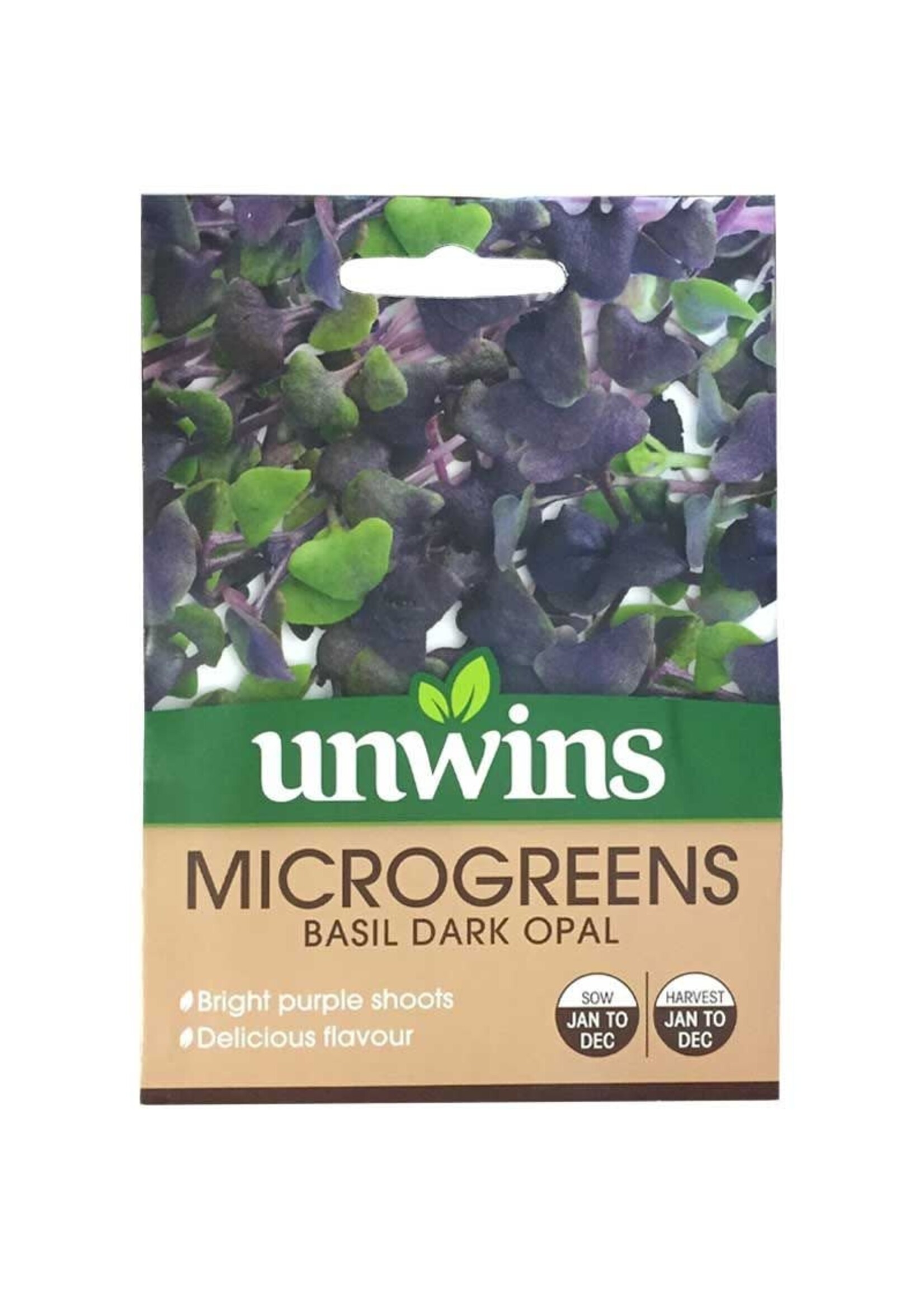 Unwins Microgreens - Basil Dark Opal
