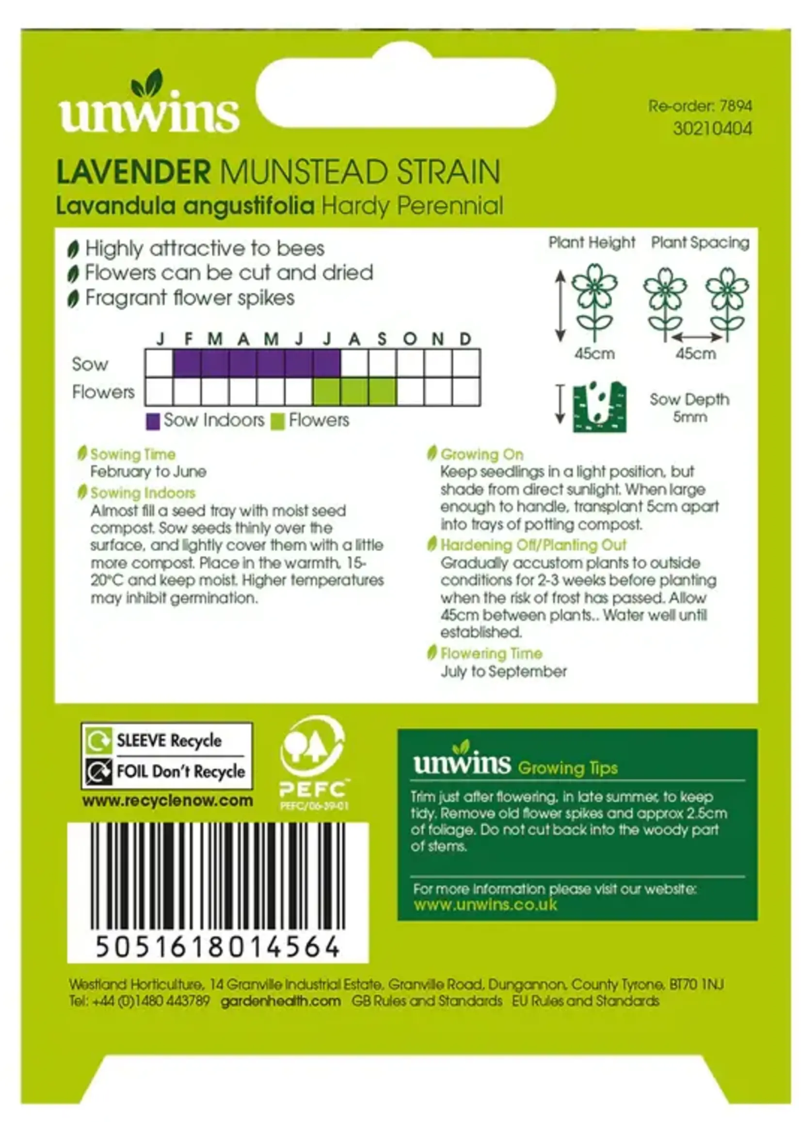 Unwins Nature's Haven Lavender - Munstead Strain