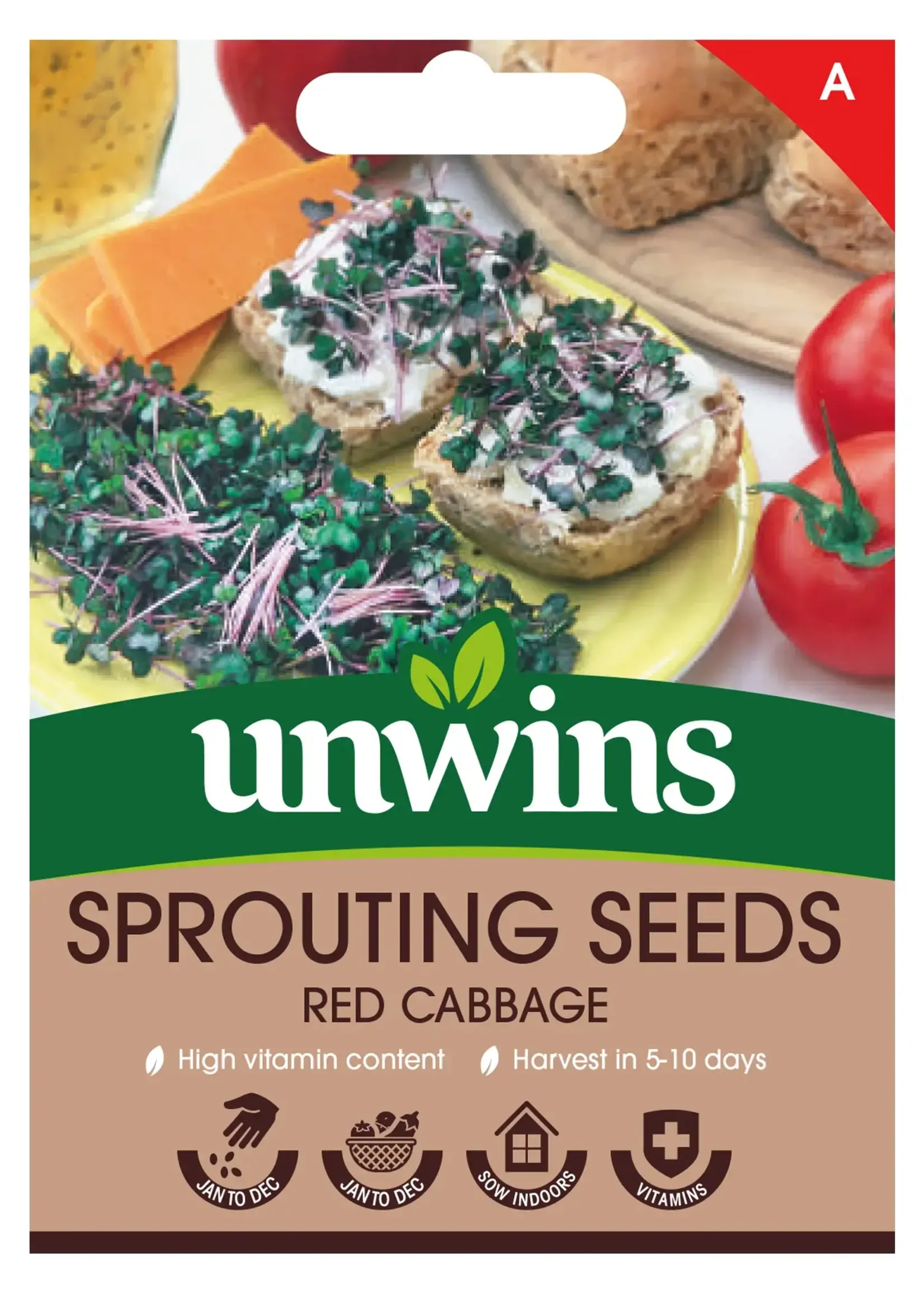 Unwins Sprouting Seeds Red Cabbage