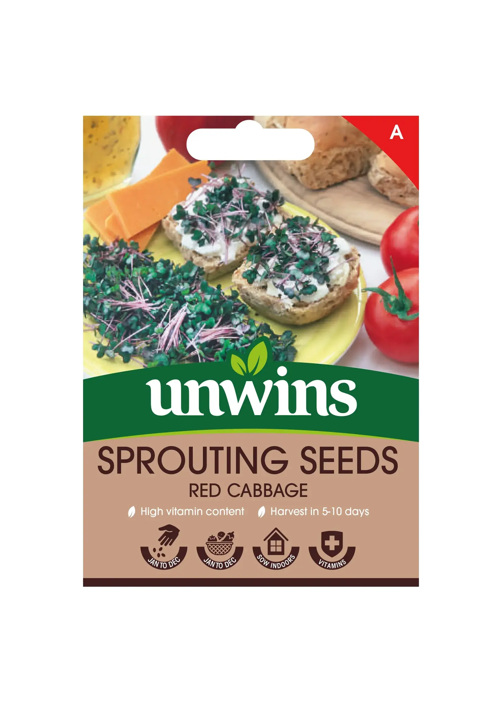 Unwins Sprouting Seeds Red Cabbage