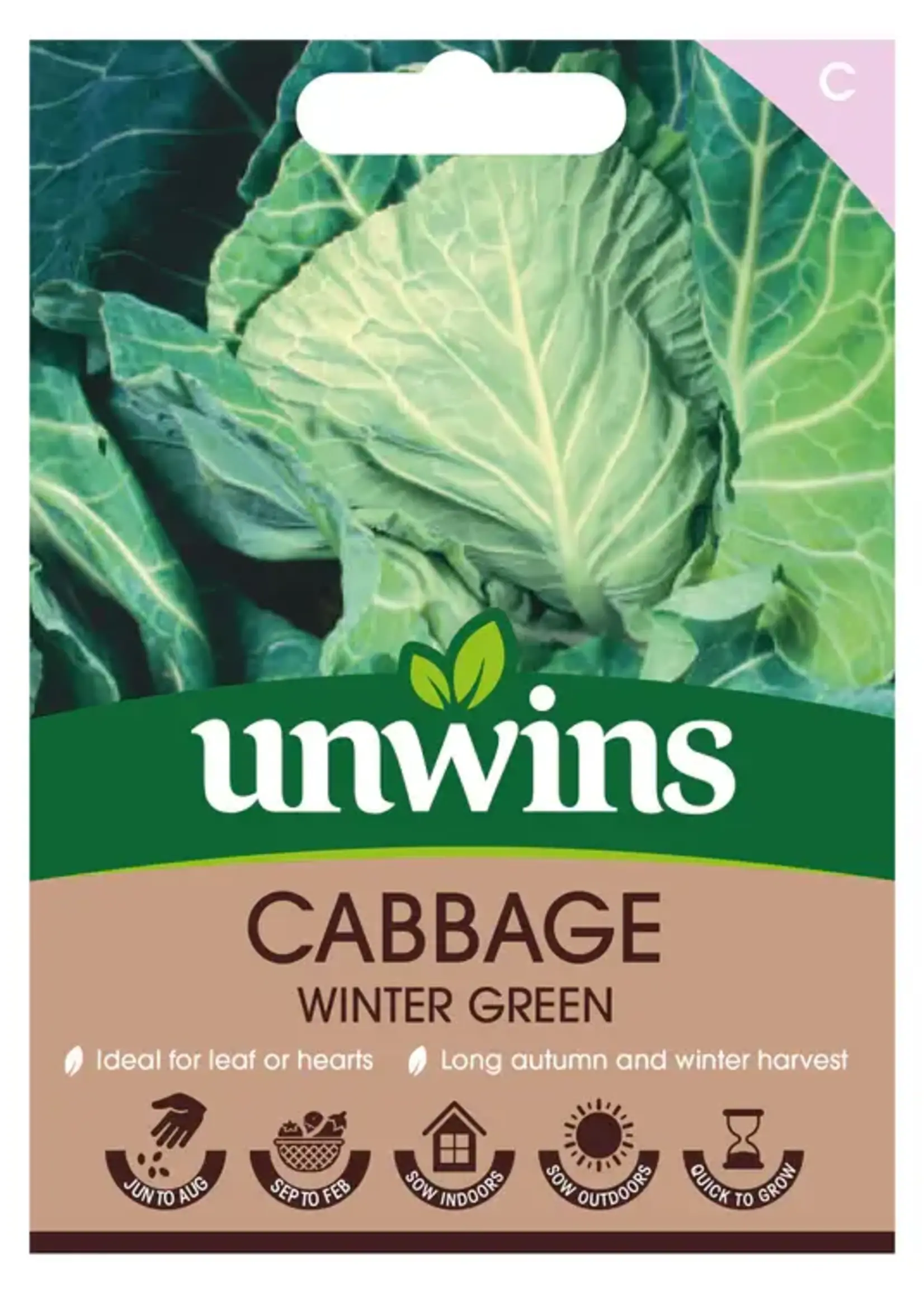 Unwins Cabbage (Spring Greens) Winter Green