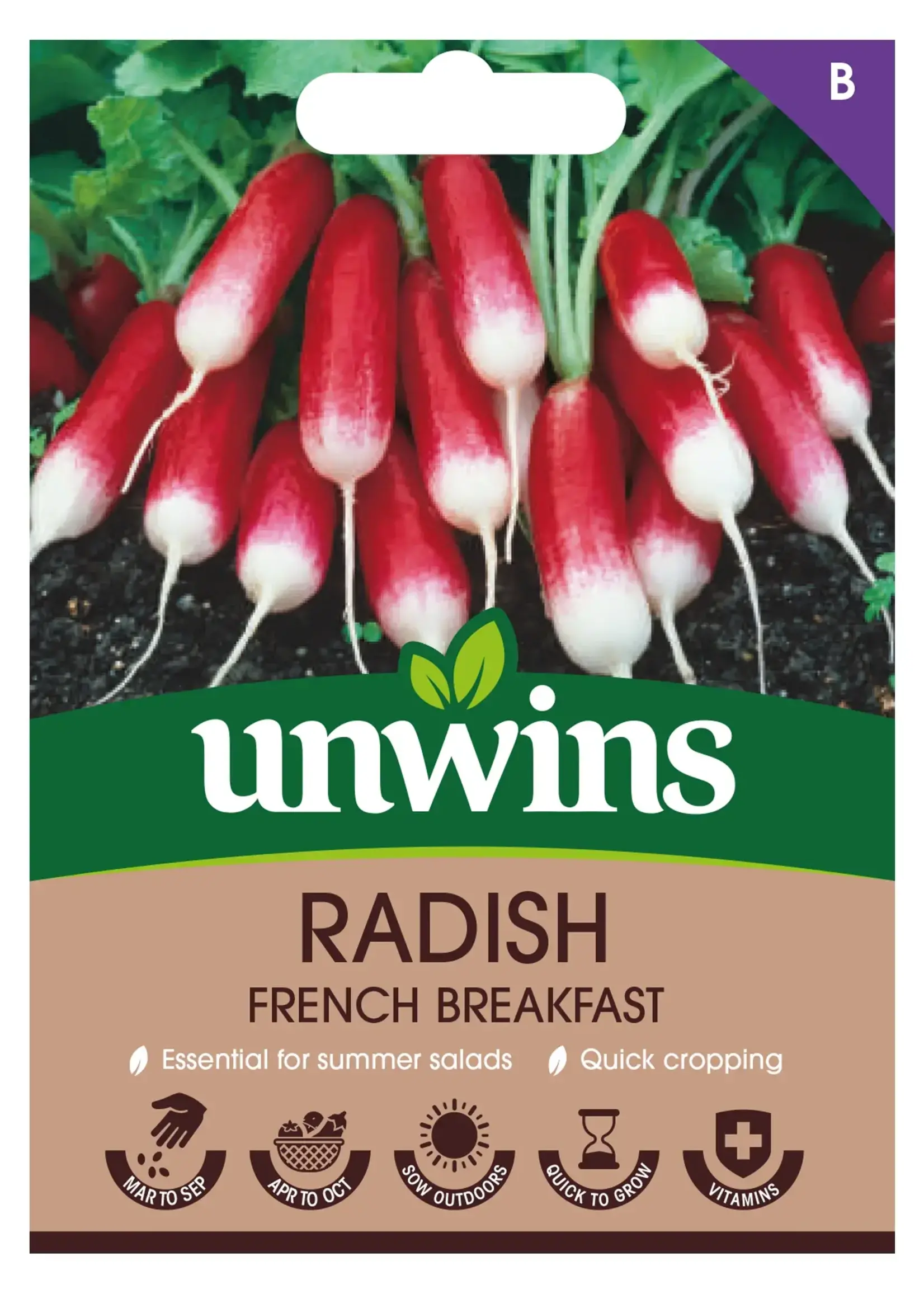 Unwins Radish - French Breakfast