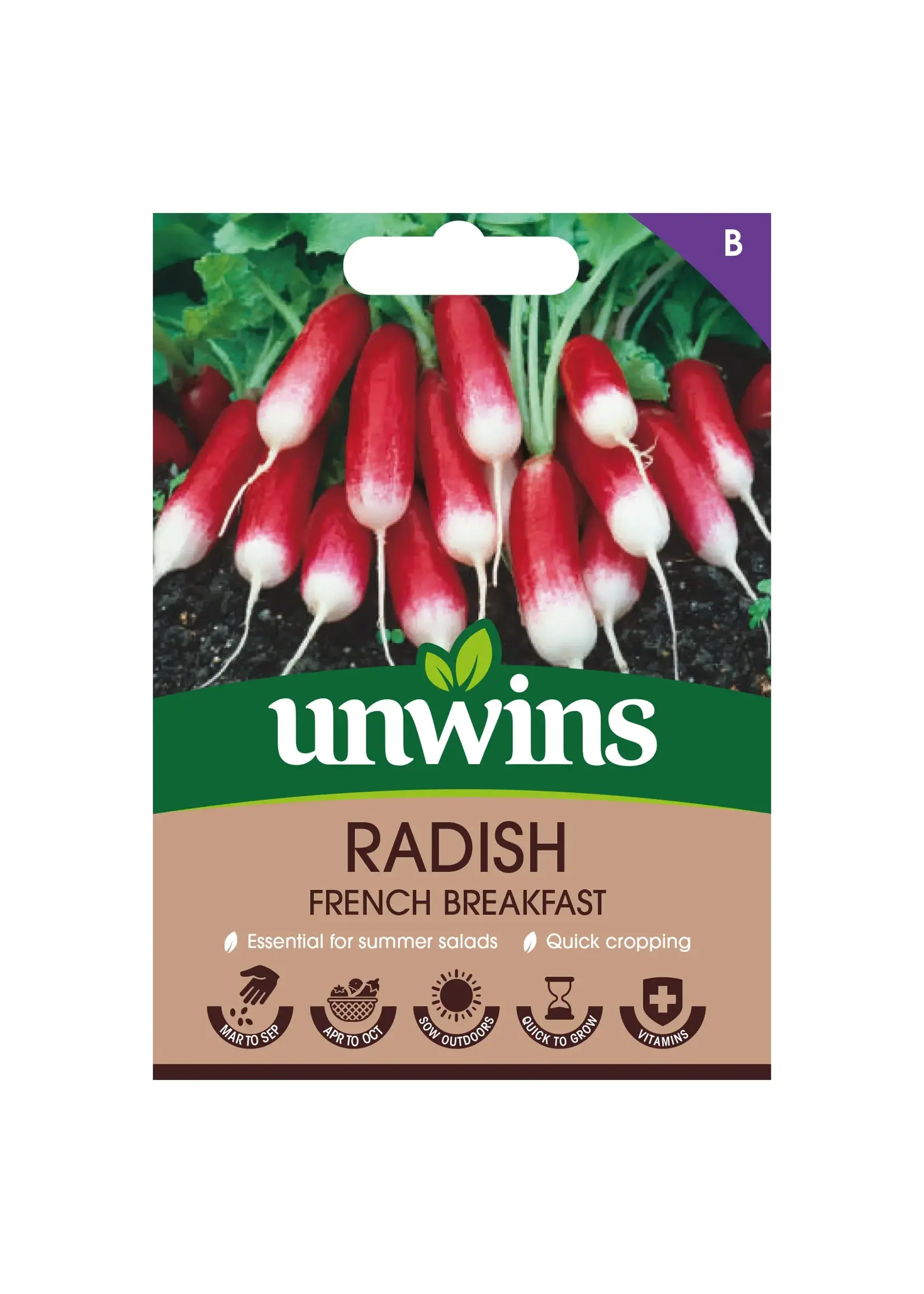 Unwins Radish - French Breakfast