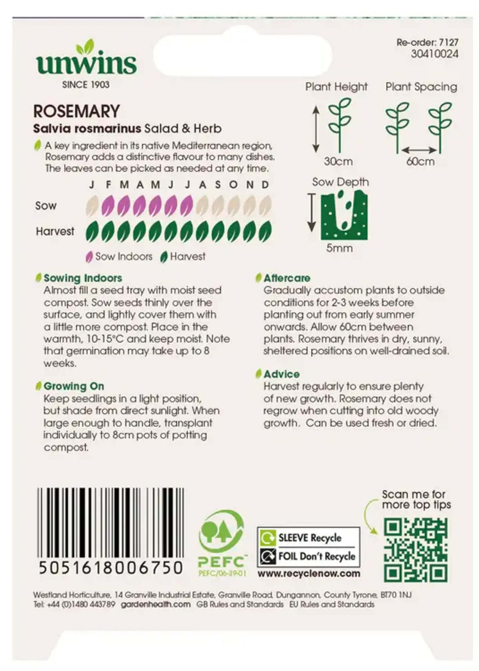 Unwins Herb - Rosemary