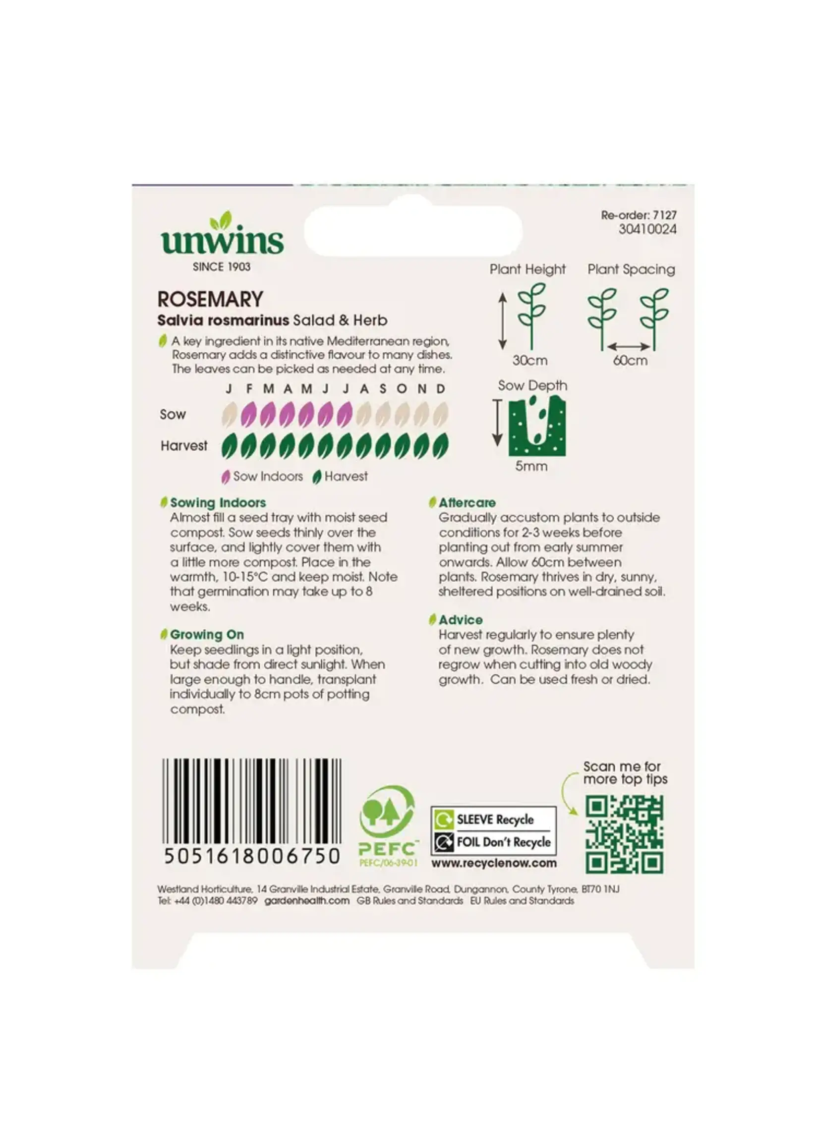 Unwins Herb - Rosemary