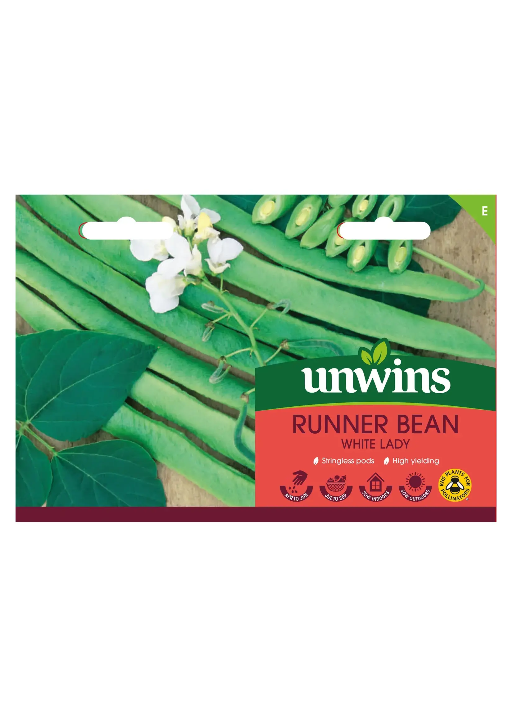 Unwins Runner Bean - White Lady
