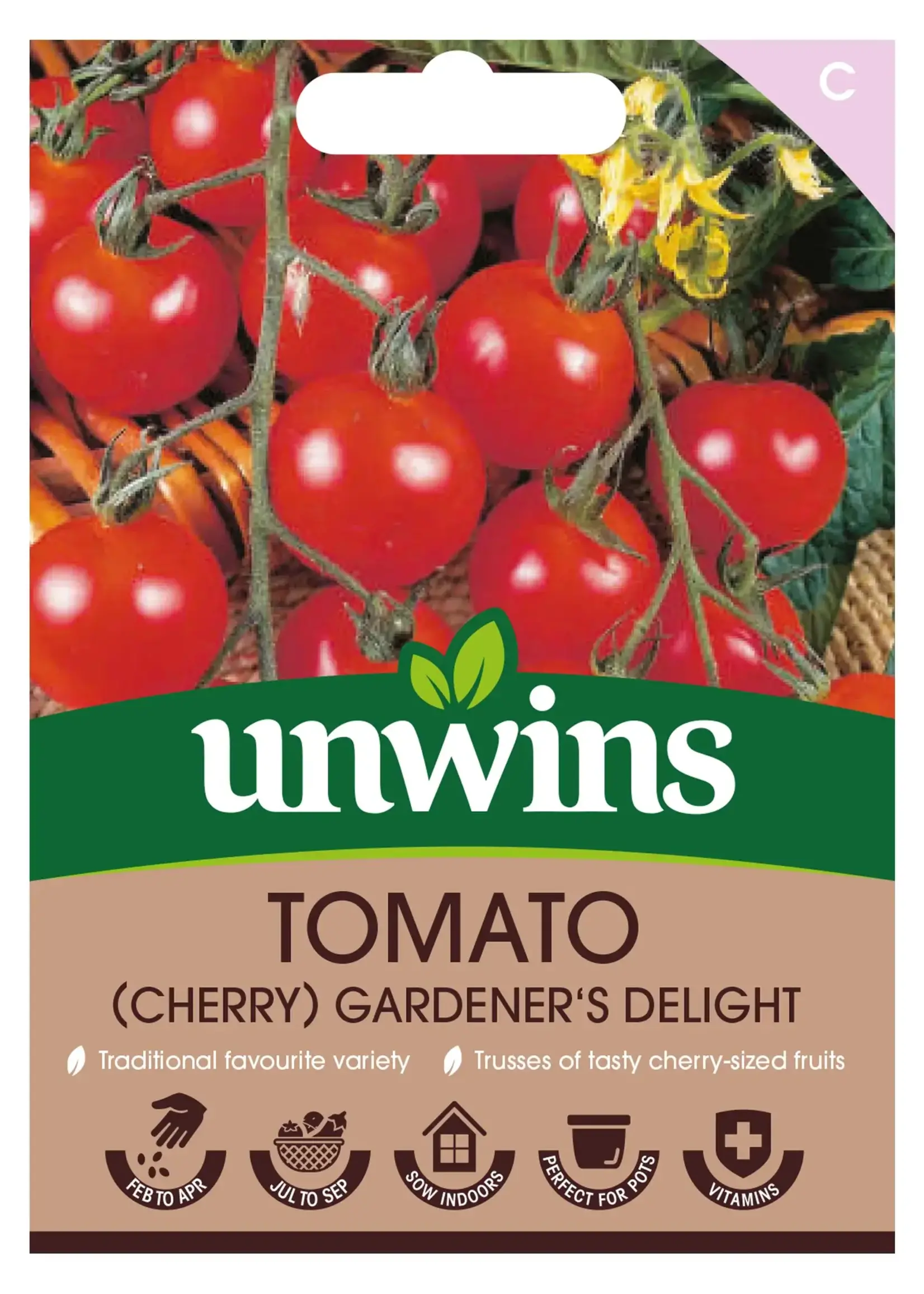 Unwins Tomato (Cherry) - Gardener's Delight