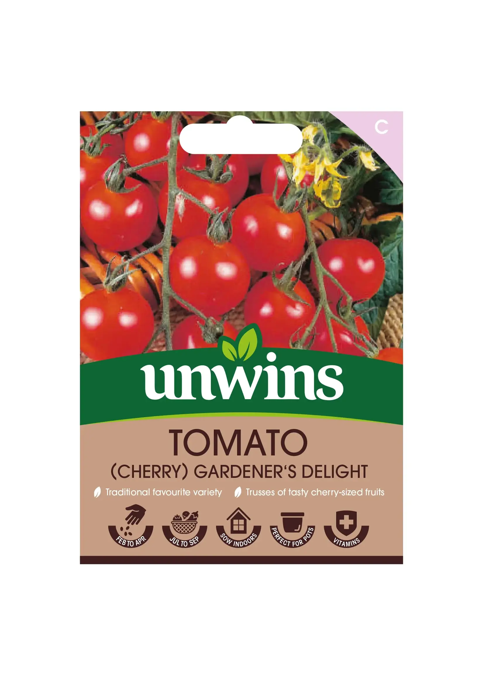 Unwins Tomato (Cherry) - Gardener's Delight