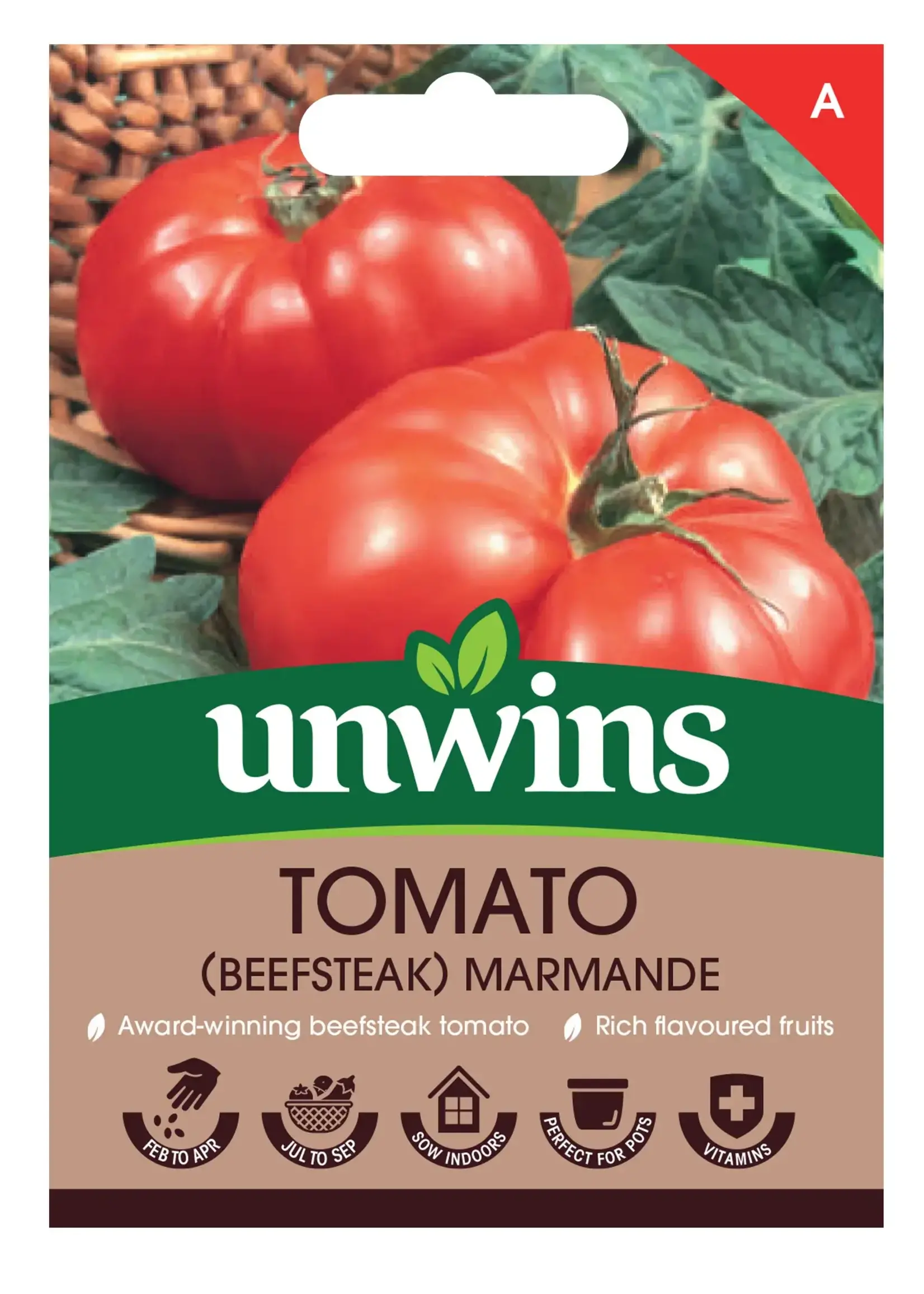 Unwins Tomato - Beefsteak Marmande