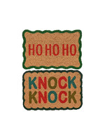 Decoris Wavey Knock Knock Doormat 60x40cm