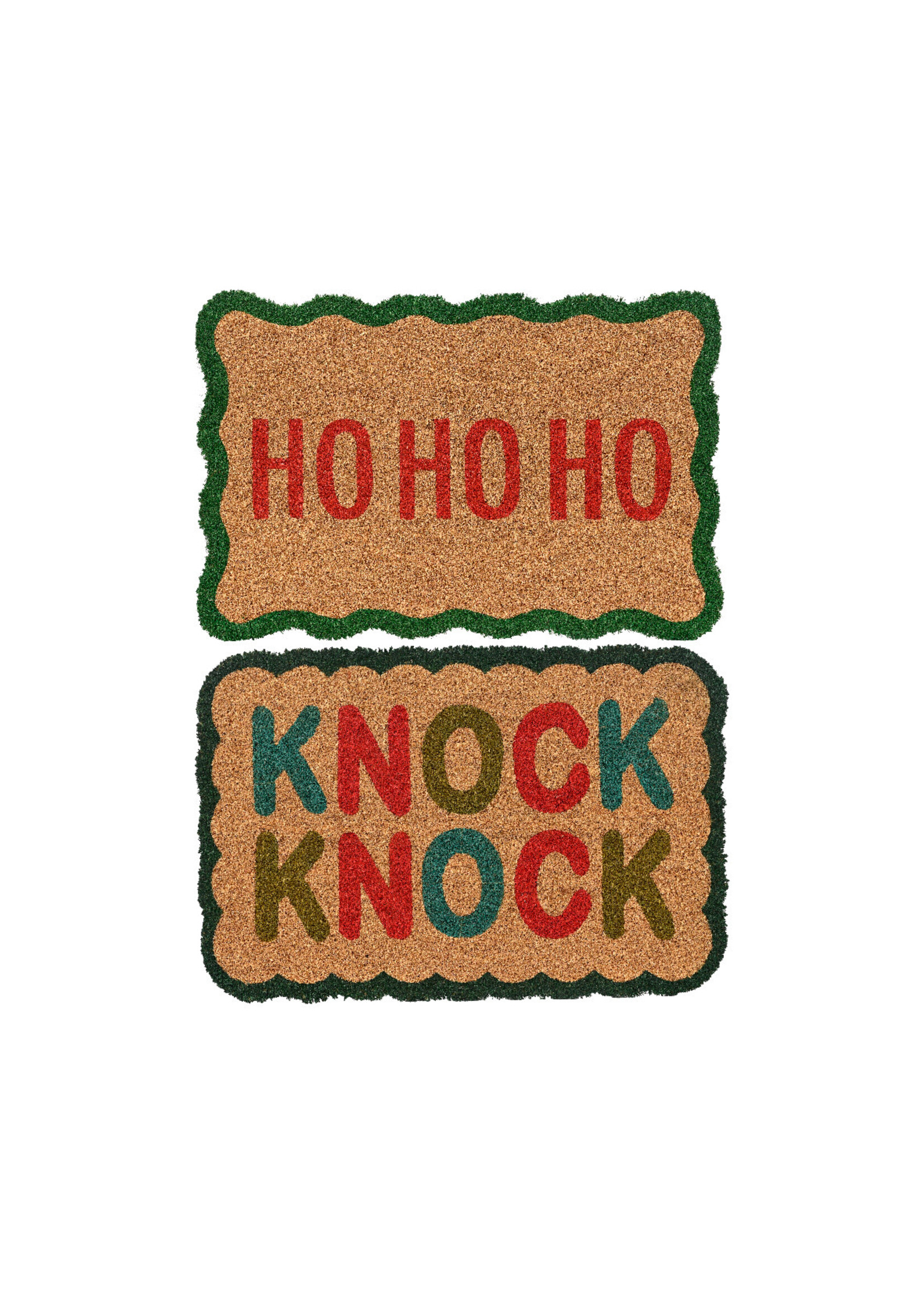 Decoris Wavey Knock Knock Doormat 60x40cm