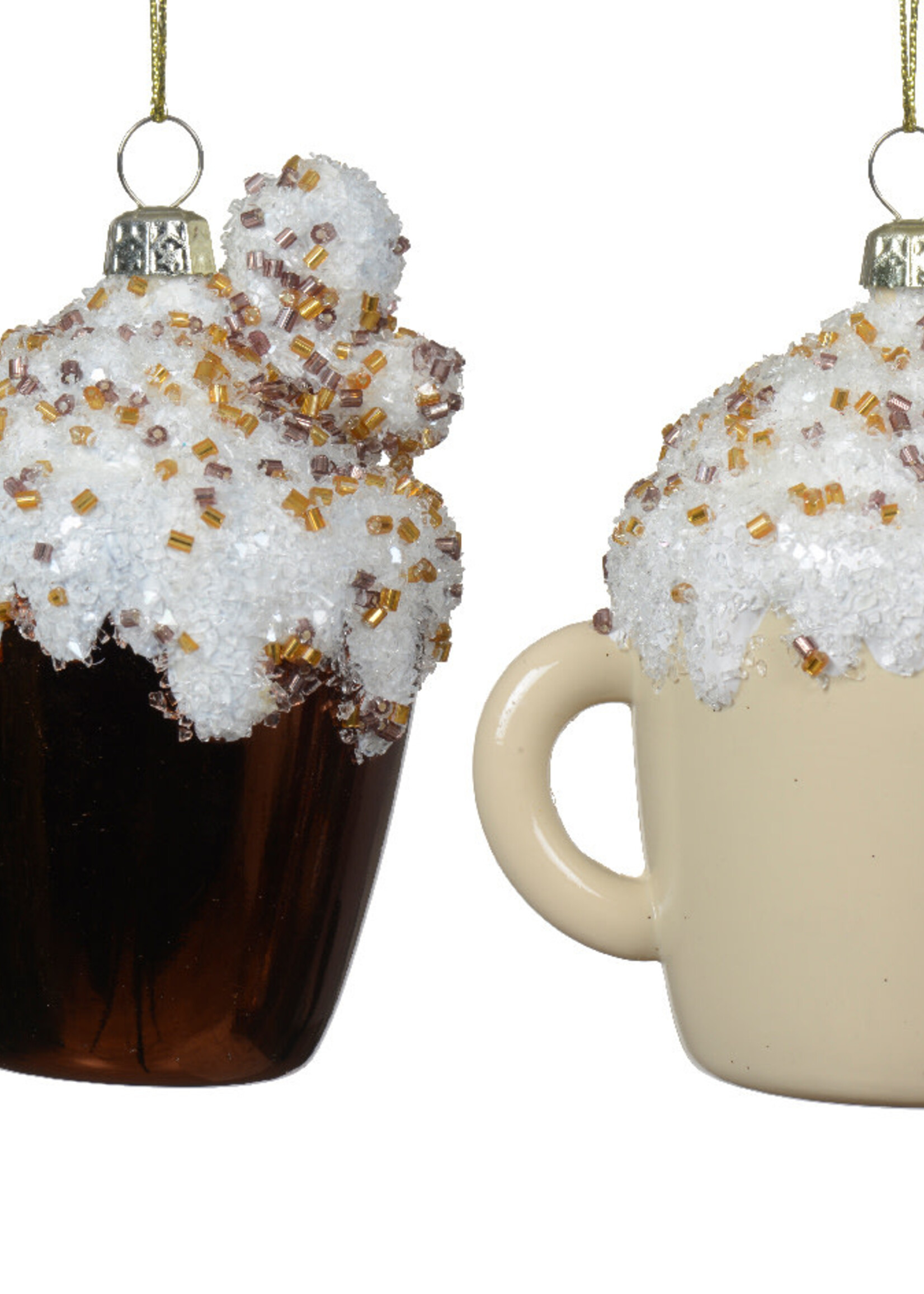 Decoris Hot Chocolate/ Coffee  Mug Bauble Assorted Colour - Price is for one
