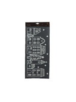 Decoris Window Sticker White Houses Christmas Scene