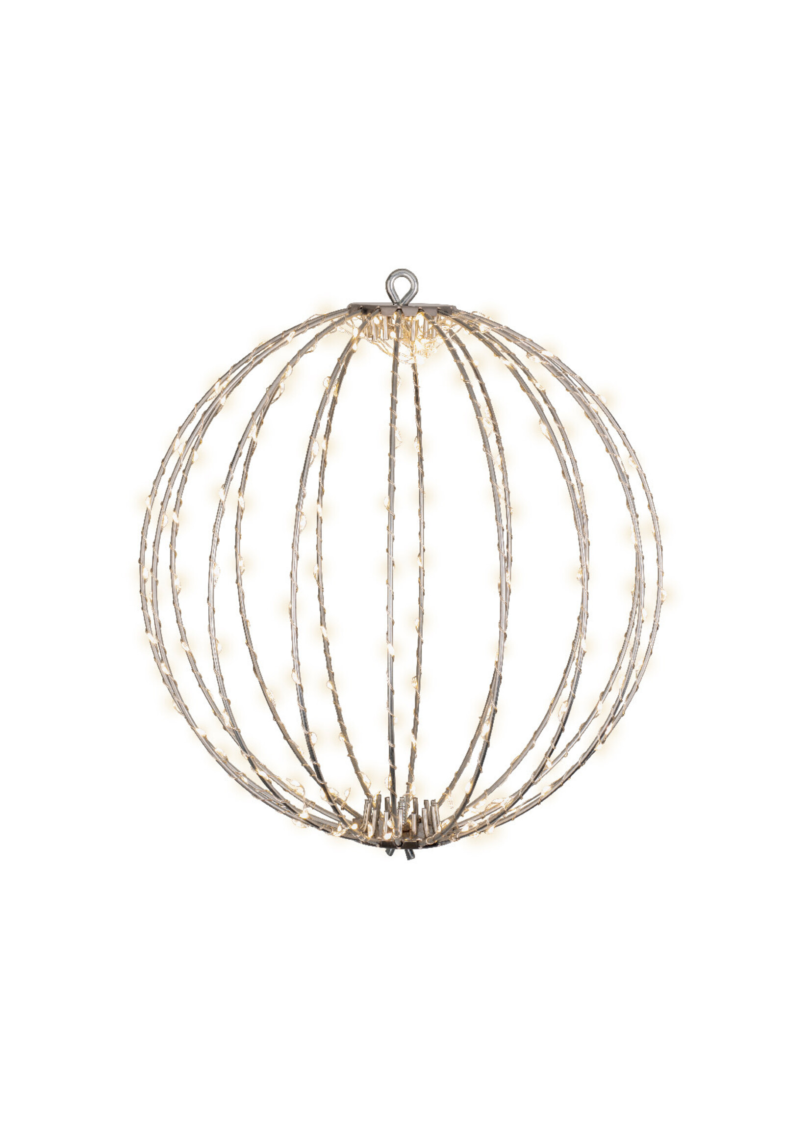 Lumineo Light Up White Wire Globe - Warm White 38cm 240 LED