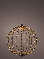 Lumineo Light Up Black Wire Globe - Classic Warm  28cm 192 LED Lumineo Light Up Black Wire Globe - Classic Warm  28cm 192 LED
