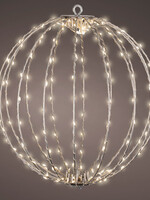 Lumineo Light Up White Wire Globe - Warm White 28cm 192 LED