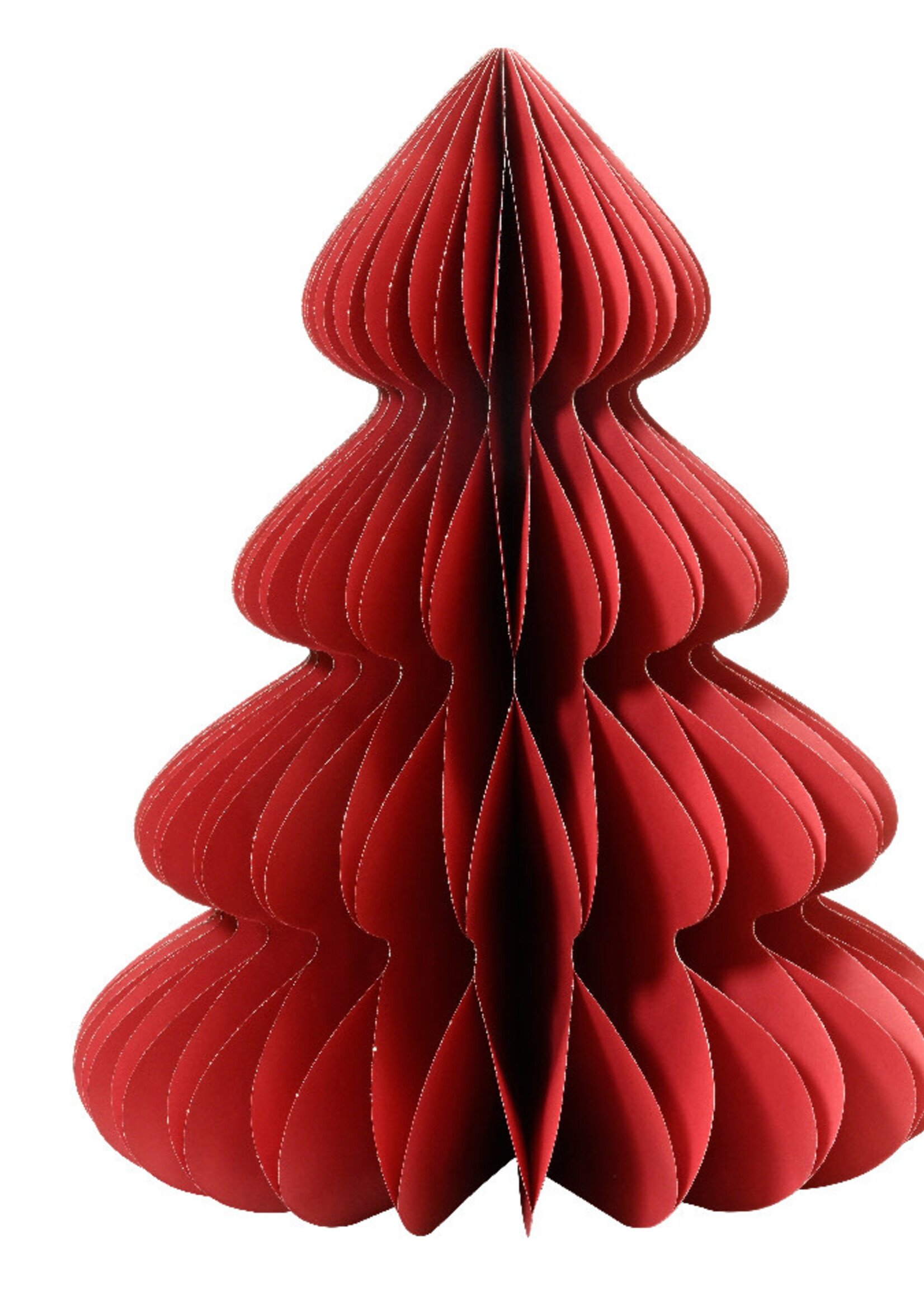 Decoris Red Large Paper Tree Decoration 60cm
