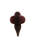 Decoris Maroon Hanging Paper Ornament 15cm