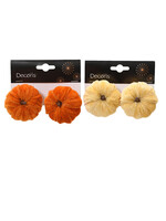 Decoris Clip on Pumpkin Velvet feel  - Price is for one colour set