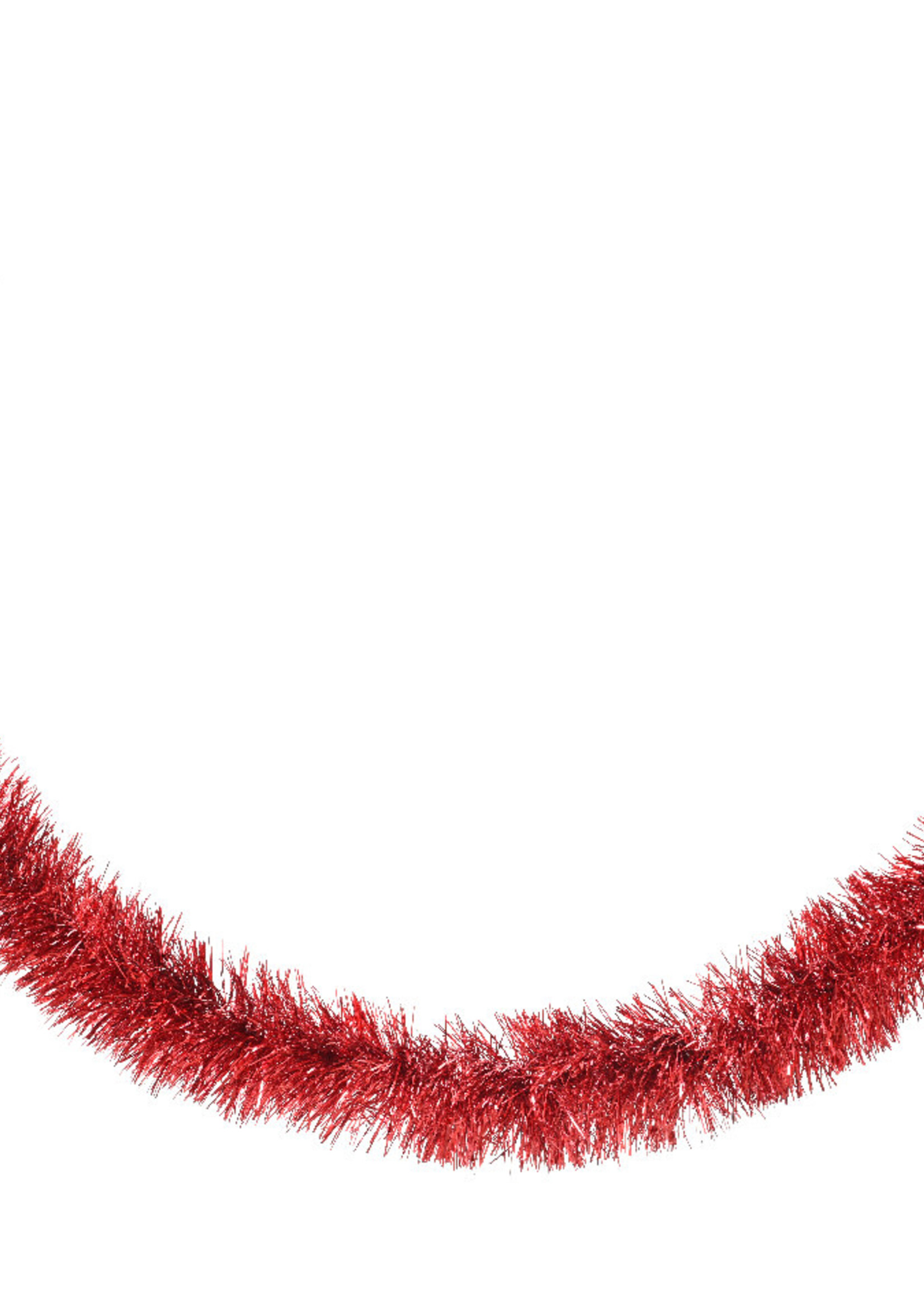 Red Tinsel  2.7m x 10cm