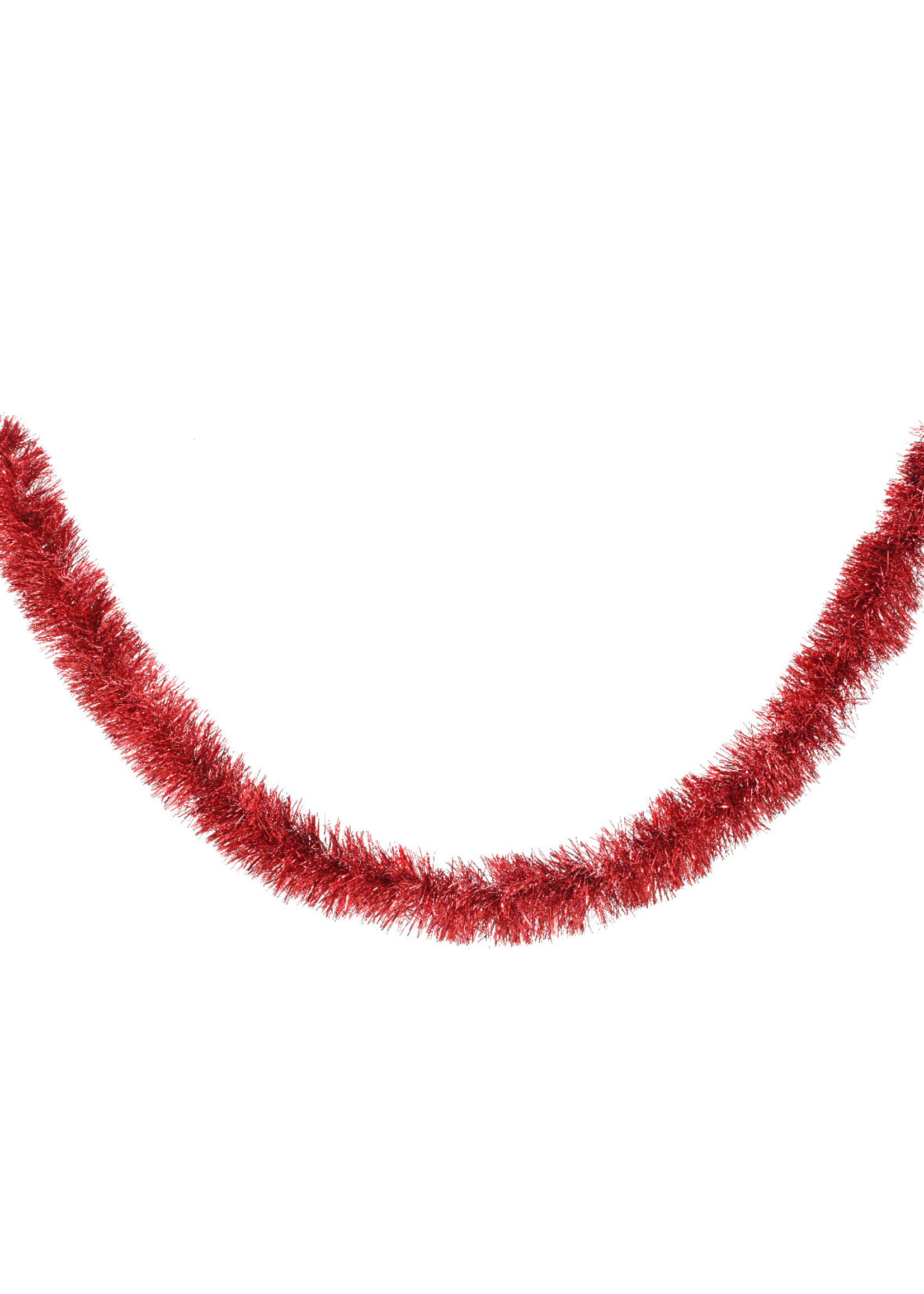 Red Tinsel  2.7m x 10cm