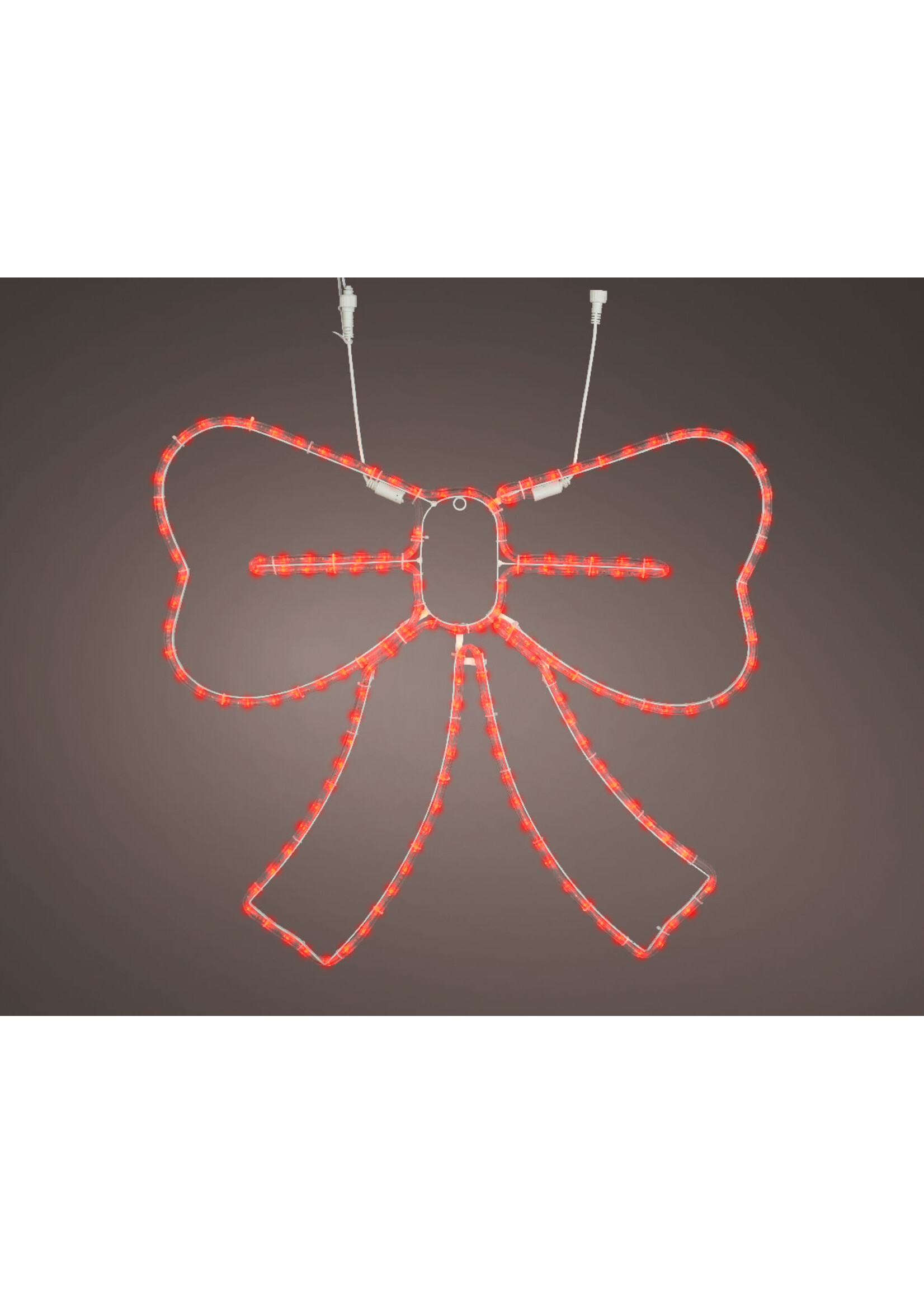 Lumineo Light Up Bow Red LEDs 65x73cm