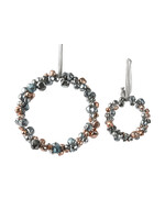 Decoris Bell Wreath Rosegold and Silver - Small 13cm