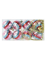 Decoris Rainbow Disco Mirror Ball 8 Pack  L4.00-W8.00-H16.00cm