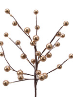 Decoris Gold Berries on Stem 26cm